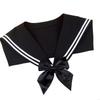 M6CD Sailor Inspired Detachable Collar Fashion False Collar Fashion Neckpiece For Themed Parties Professional Dress