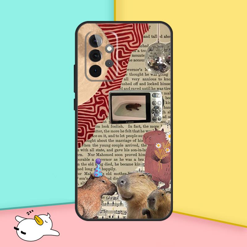 Funny Capybara Cover For Samsung Galaxy A53 A33 A13 A12 A32 A52 A14 A34 A54 A15 A25 A35 A55 A71 A51 Case