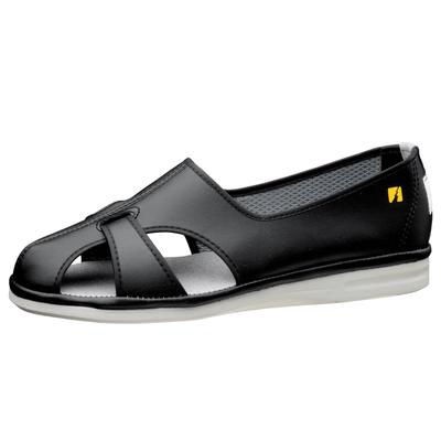 Elepas Electrostatic Work Shoes Sandals Lightweight Breathable PS01S Black Cm [Midori Anzen] 24.0