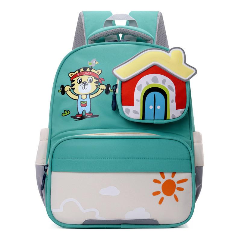 Cute Cartoon Nylon Kids Backpack For Kindergarten Boys And Girls Lightweight And Trendy
