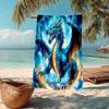 Custom Name Ultra-Soft Beach Towel with Dragon Theme,Ideal for Pool - Camping, Diving - Perfect Travel Essential, Vibrant Beach Towel.