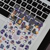3D Embossed Dark Castle & Jack-o'-lantern Nail Art Stickers for Kids' Planners