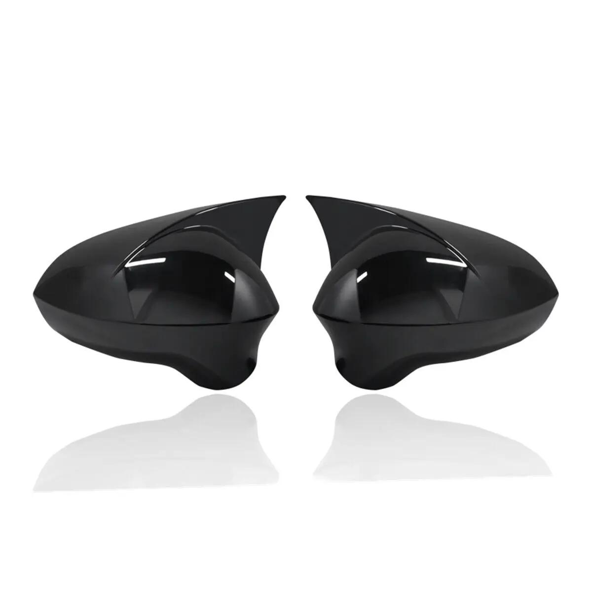 

For Seat Leon MK2 2009-2012 Ibiza MK4 2008-2017 Rearview Side Mirror Cover Wing Cap Exterior Door Case Trim Carbon Fiber Sticker Gloss Black