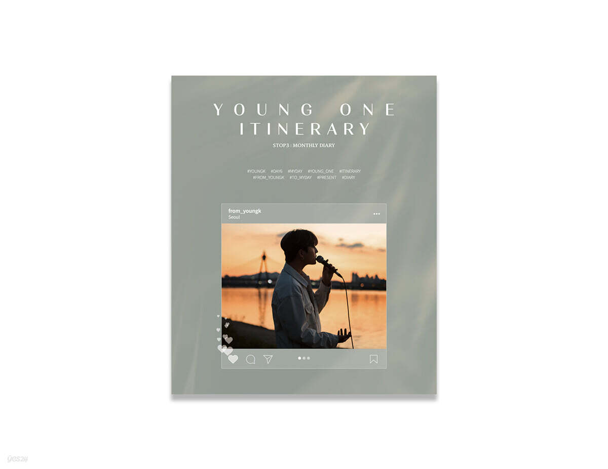 

DAY6 Young K (Day6 Young K) - YOUNG ONE ITINERARY STOP 3 : MONTHLY DIARY