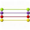 4-Piece Finger Exercise & Stress Relief Bead Toy Set with Storage Bag