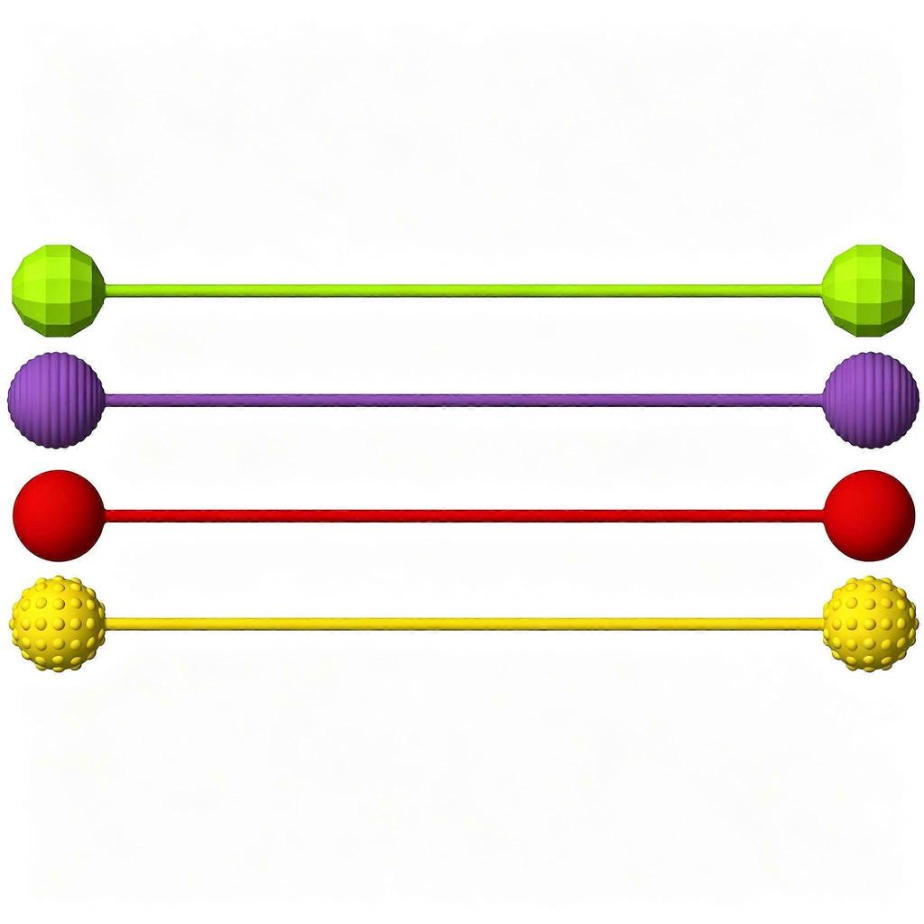 4-Piece Finger Exercise & Stress Relief Bead Toy Set with Storage Bag