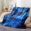 St. Louis Blues Print Flannel Blanket, High Quality Comfortable for All Seasons, Home Decor, Warmth and Comfort, Perfect for Christmas Gifts