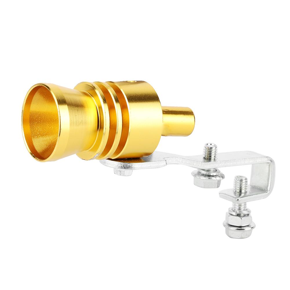 Car Turbine Whistle Exhaust Pipe Speaker Modified Automobile Motorcycle Car AccessoriesGold