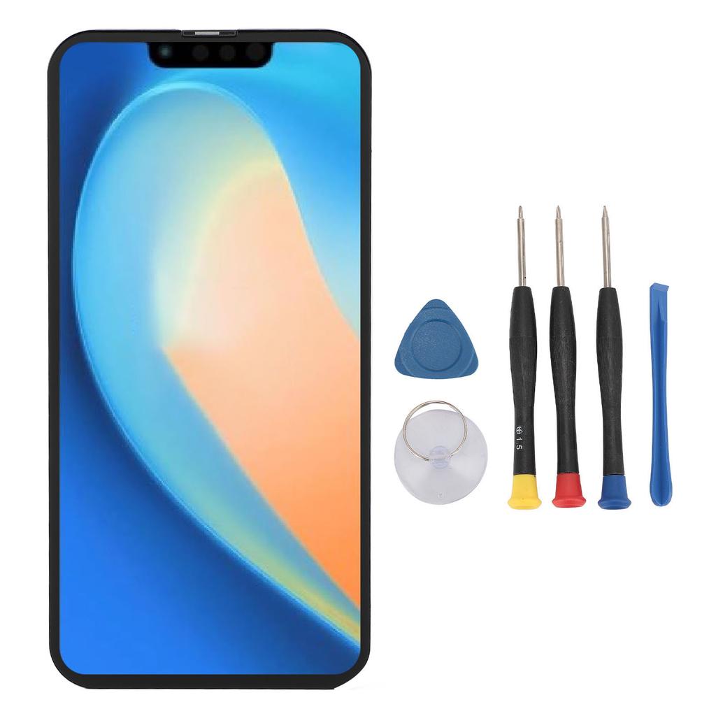 6.1in Phone Screen Replacement Fast Response Touch Screen Display Digitizer with Repair Tools for