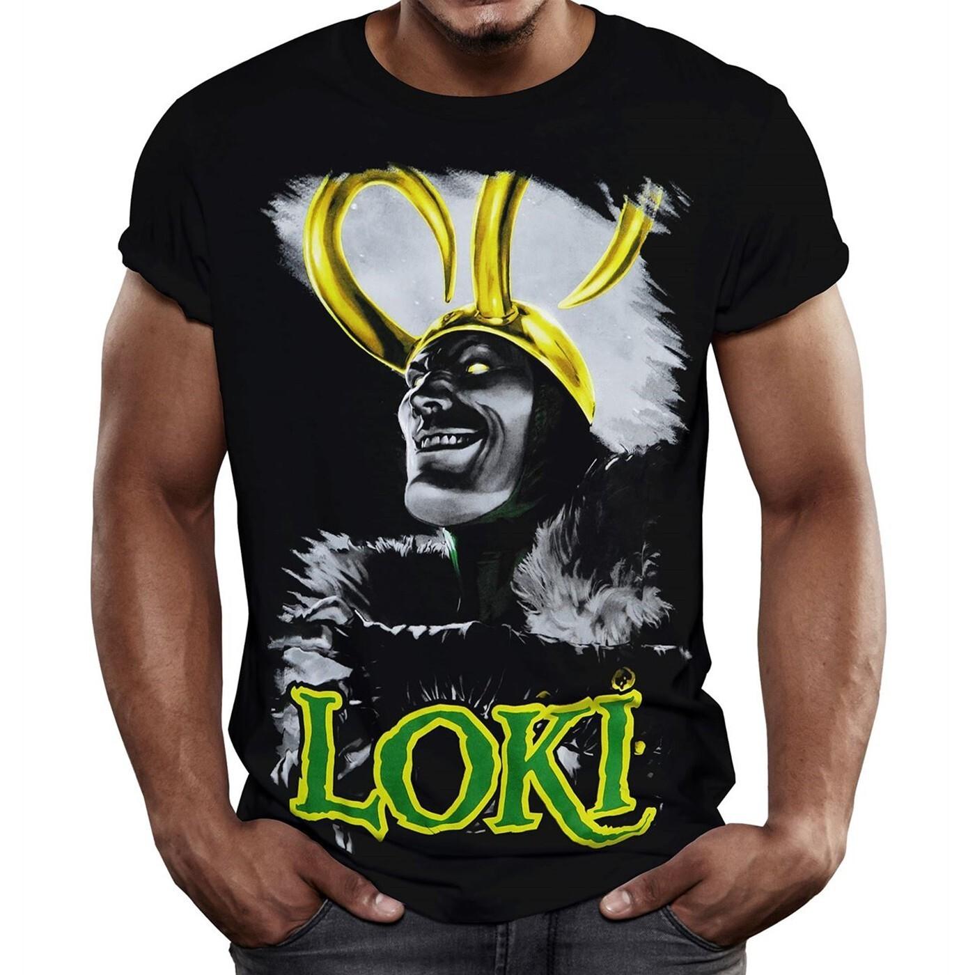 Marvel Loki Men s Keep It Loki Black T-Shirt New S S разноцветный