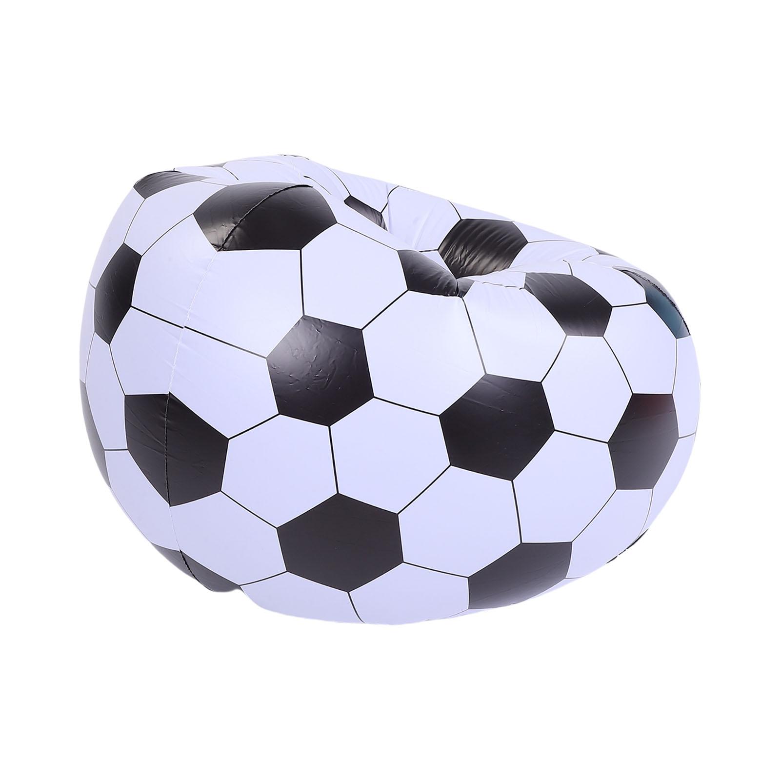

Inflatable Soccer Chair PVC Foot Sofa Portable Blow Up Sofa for Living Room Bedroom Balcony