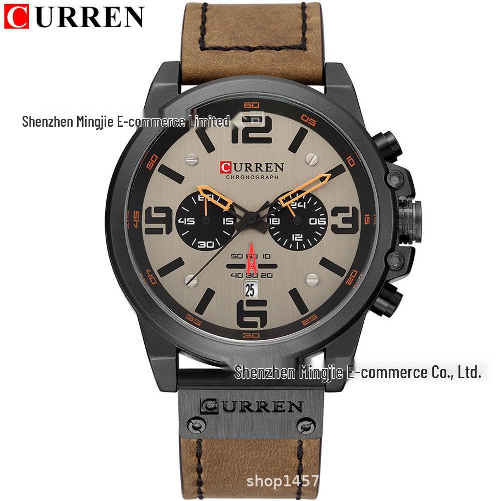 CURREN 8314 Men's Multifunctional Waterproof Chronograph Quartz Watch