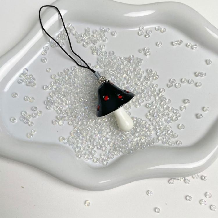 Fun Mushroom Shaped Keychain User Friendly Material Multiple Colors Versatile Decoration For Teens Adults