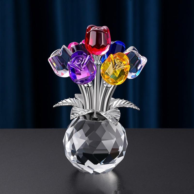 Colourful Rose Bouquet - For Anniversary, Mother'S Day, Valentine'S Day Rose Bouquet - Rose Decorative Gift Home Decor