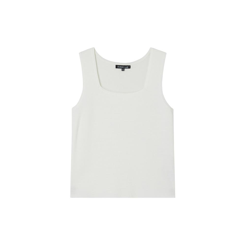 LAP Square Neck Sleeveless Knit As7Kh160