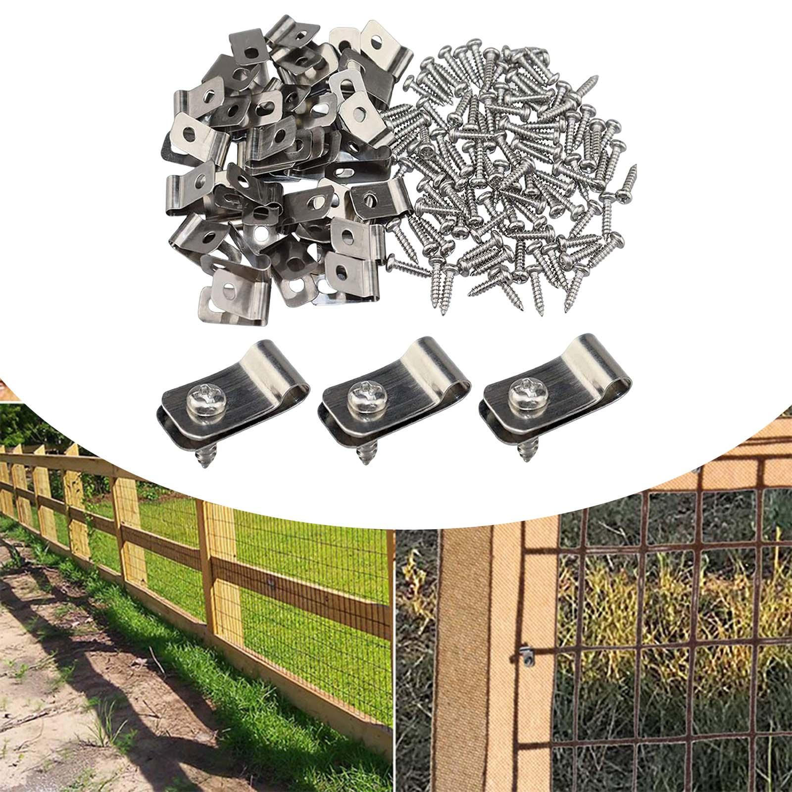 

100 штук затискачів для дроту огорожі 12-16 калібру, зварні, для металевих сільськогосподарських Aluminum