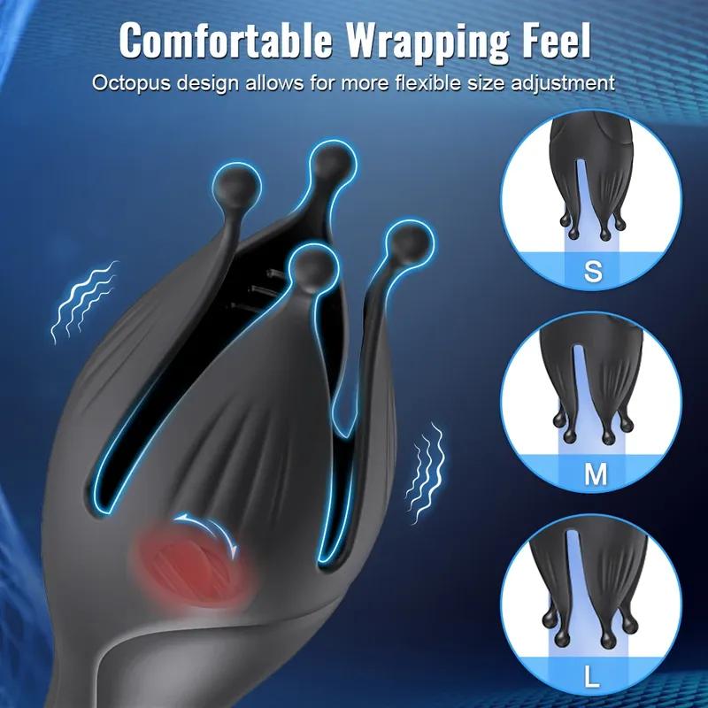 Penis Delay Trainer Vibrator Male Masturbator Blowjob Orgasm Masturbation Sex Glans Stimulate Penis Massager Sex Toys for Men