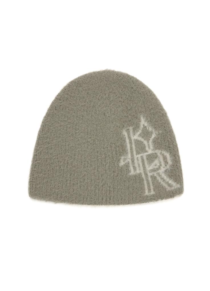 Ledeoli Fluffy Knit Beanie [Light Khaki]