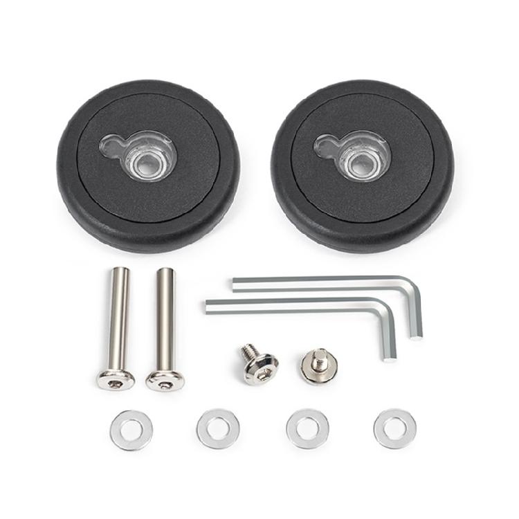 2PCS Plastic Suitcase Replacement Rollers Quiet Wheels Easy Install Assembly Practical Travel Luggage Casters