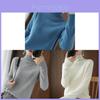 Girls Knit Sweater With Turtleneck Thick Wool Warm Casual Wear For Fall Winter