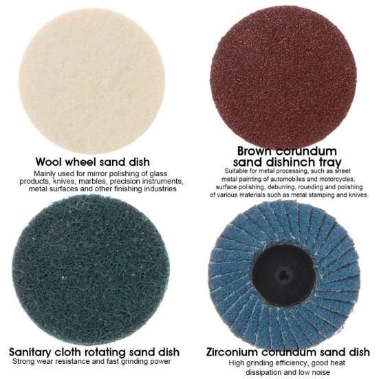 AG-315BS Mini Portable 90-degree Pneumatic Grinding Machine Polisher Disc Tools Set