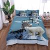 World Animal Day Commemorate Duvet Cover Set UK Single Double Queen US Twin Full King Size  Bed Linen Set