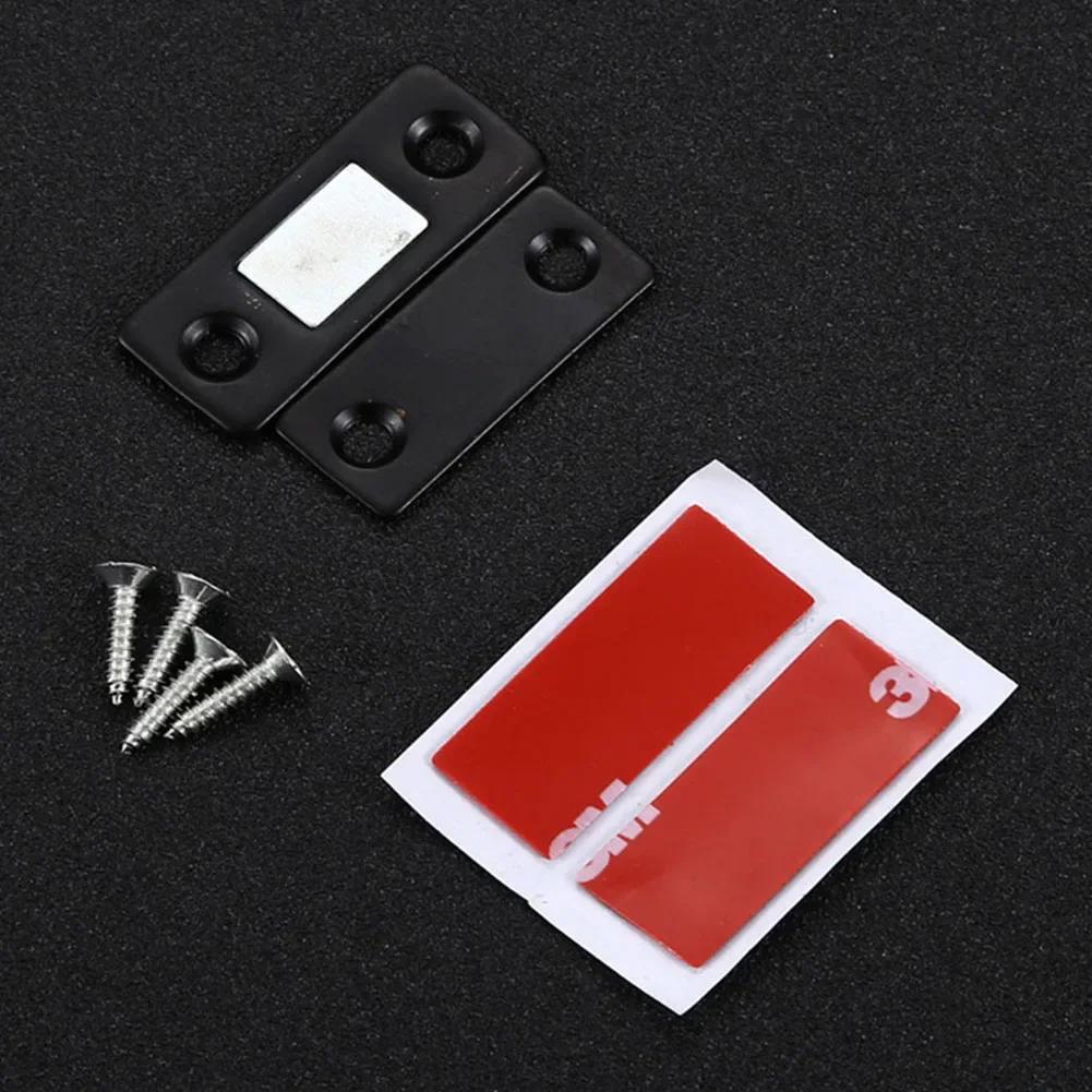 2pcs/Set Strong Door Closer Magnetic Door Catch Latch Door Magnet Furniture Cabinet Cupboard Screw / Sticker Ultra Thin