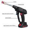 88V 1000W Electric Car Washer Gun High Pressure Cleaner Foam Nozzle For Auto Cleaning Care Cordless Protable Car Wash