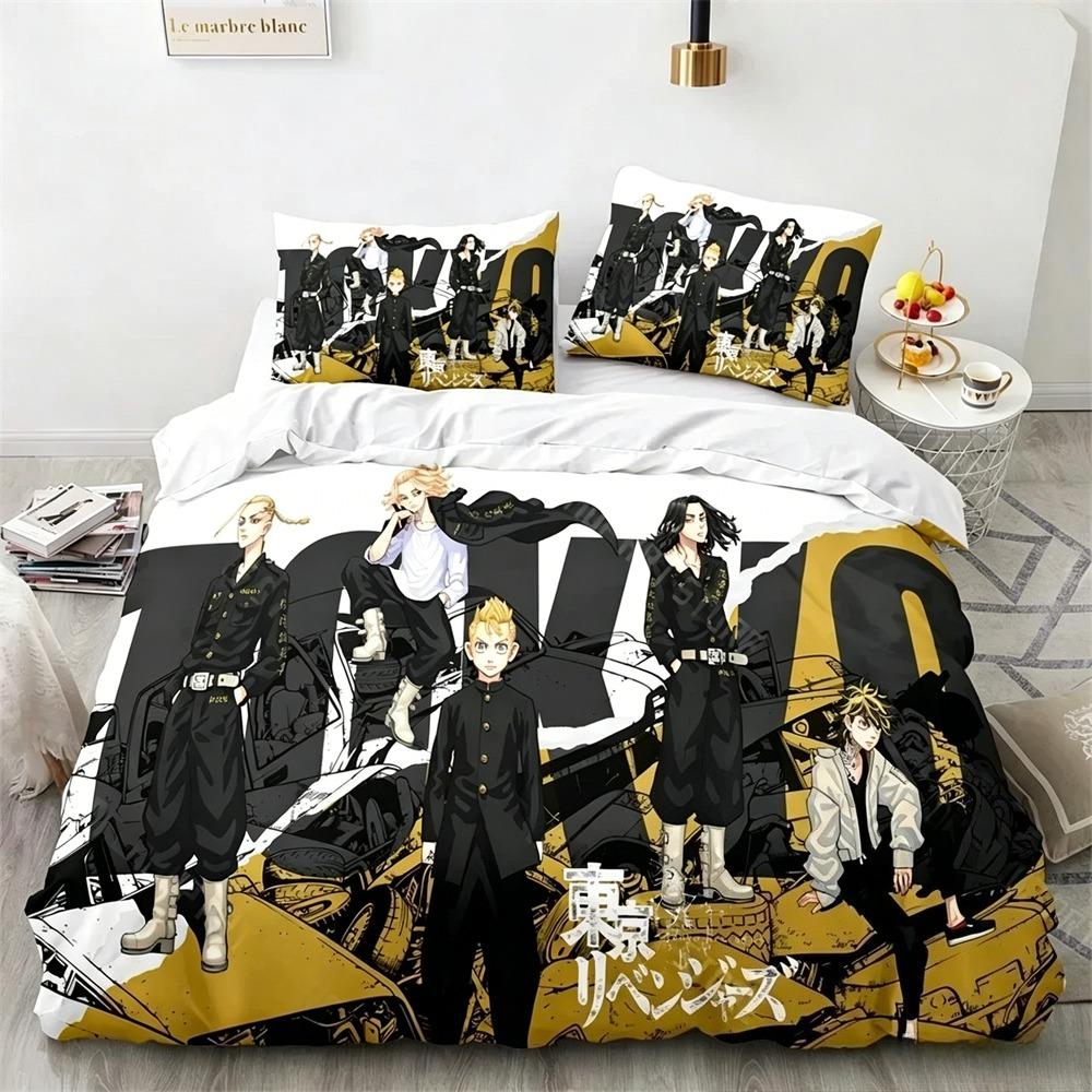 3D Print Tokyo Revengers Bedding Set Single Twin Full Queen King Size Bed Set Adult Kid Bedroom Duvet cover Sets Home Textiles
