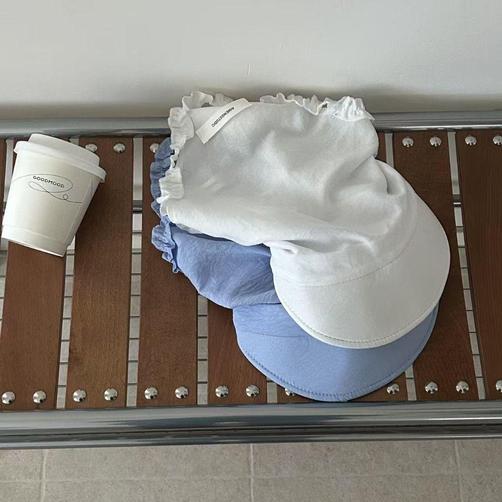 Cotton Headscarf Baseball Cap UV Protection Popular Baseball Hat Duckbill Turban Hat Ladies Girl