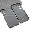 Carbon Fiber Case for Samsung Galaxy S23 S23+ S23Ultra Embedded Iron Sheet Magnetic Car Support Magsafe Aramid Fiber Shell