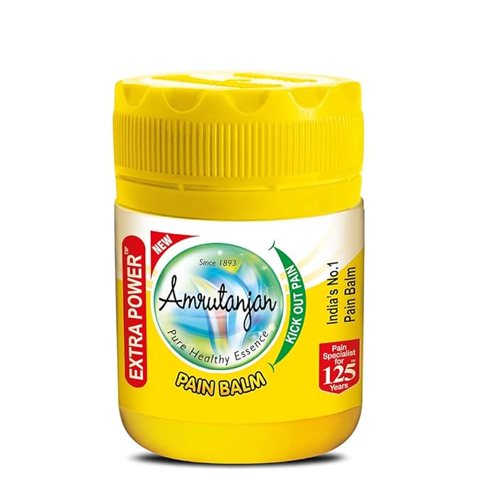 Pain Balm Extra Power - 50 ml | Suitable for Headache, Stress, Cold | 100% Ayurvedic | Starts working within 1 minute.