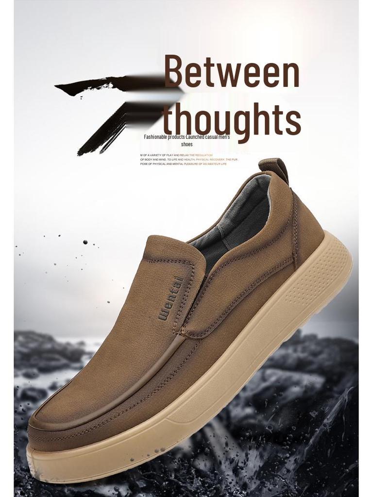 Herren 2025 Herbst Freizeit Skate Schuhe, Bequeme & Atmungsaktive Slipper Loafer