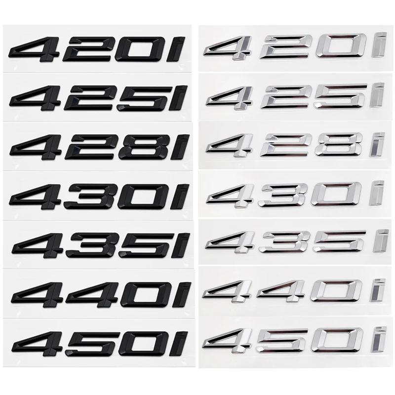ABS Samochód Tylny Bagażnik Litery Logo Odznaka Emblemat Naklejka Dla BMW Seria 4 420i 425i 428i 430i 435i 440i 450i F30 F32 F33 F36 G26 G22