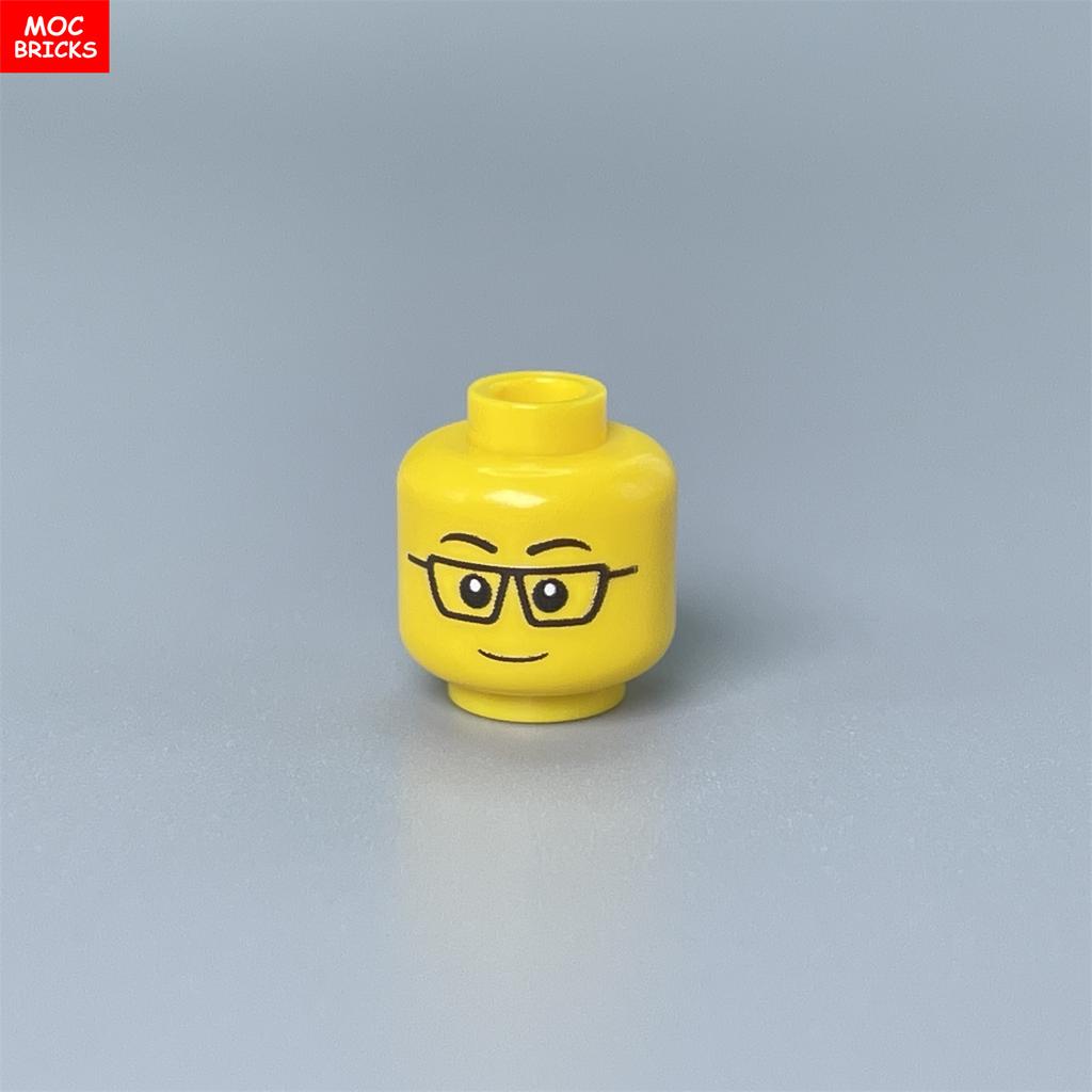 Custom Build Bricks Printed Head Face Expression 4cm Action Figure Body Part DIY Educational Toy Creating Bricks Toysets Ideal For Youngsters Gift
