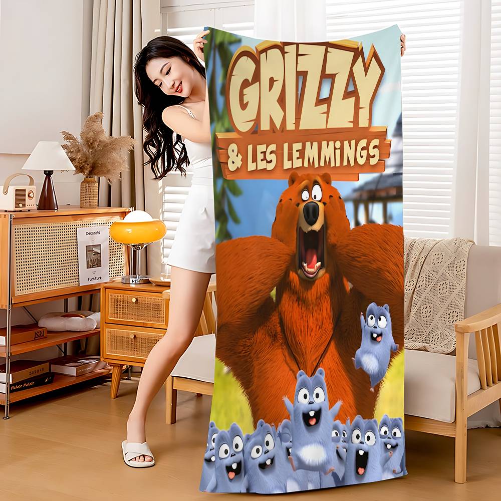 G-Grizzly en L-Lemmings Microvezel Strandlaken Absorberend Sneldrogend Zacht Yoga Zwemmen Resort Bergbeklimmen Handdoek