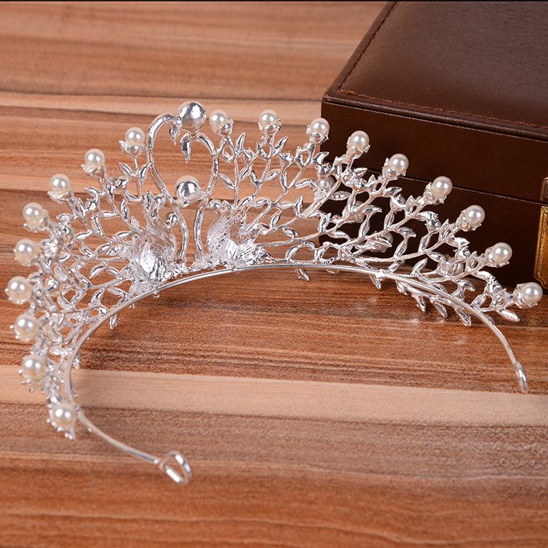 Koreanische Version der Perlenkrone Koreanischer Stil Waldstil Superfee Neue Braut Krone Hochzeit Hochzeitskleid Dinner-Stil