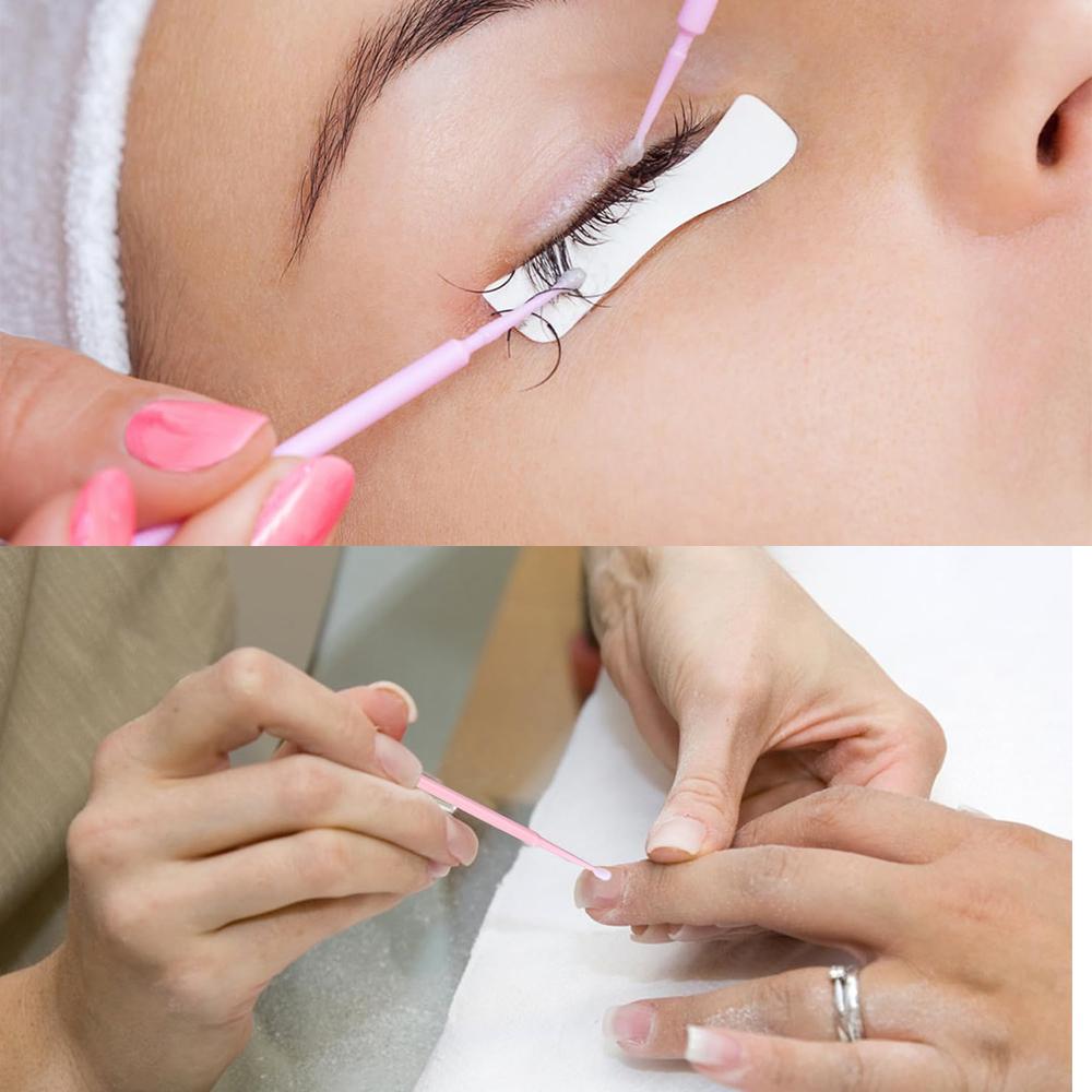 100pcs/box Disposable MicroBrush Eyelash Cleaning Brush Lash Extension Individua Tool For Eyelashes Removing Swab Accessories
