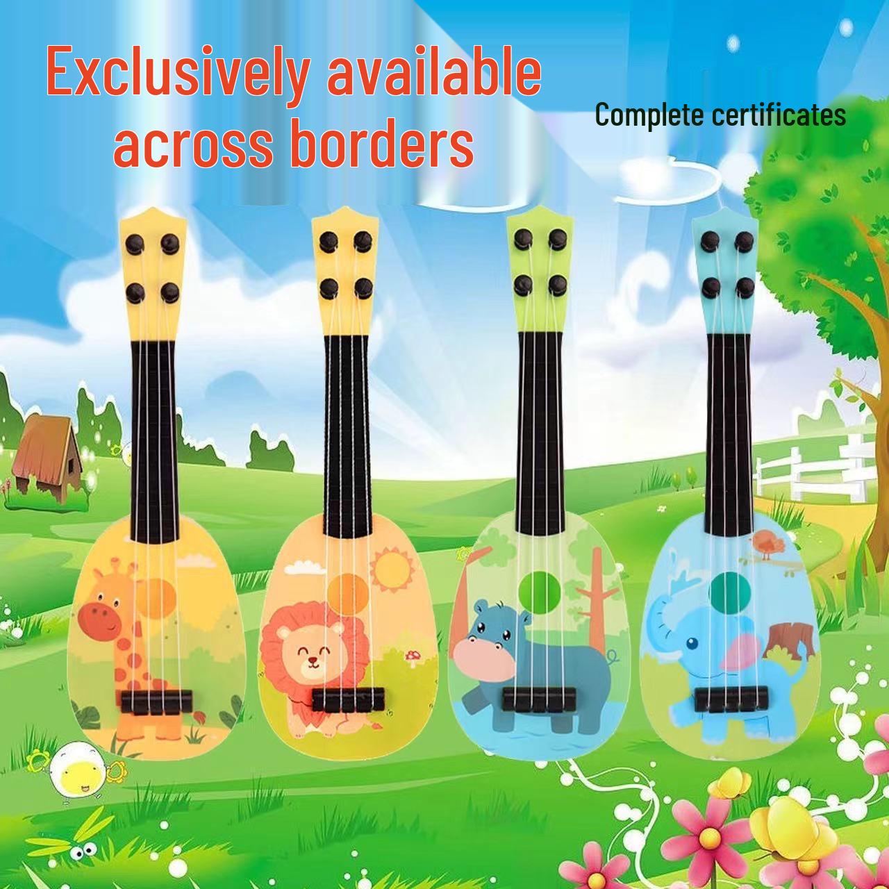 

Children s Cartoon Ukulele Toy: Beginner s Playable Music Instrument