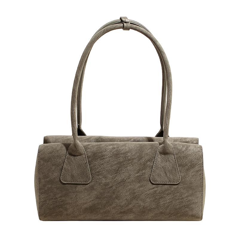 Autumn/Winter Faux Suede Women s Shoulder Bag Retro Rectangle Handbag Korean Fashion Luxury Design Rectangular Commuter Bags