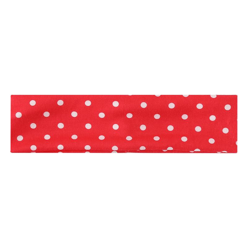 Retro Boho Gepunktet Dehnbar Damen Breite Stirnbänder Koreanische Mode Yoga Sport Dating Haaraccessoires
