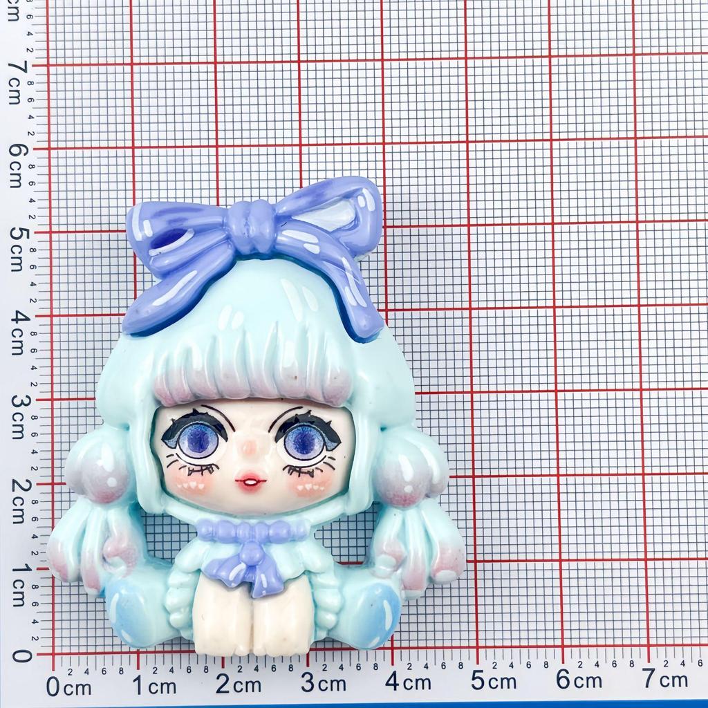 DIY Resin Accessories: Handmade Sitting Girl Hair Clip, Keychain, Headband, Phone Case Ornament