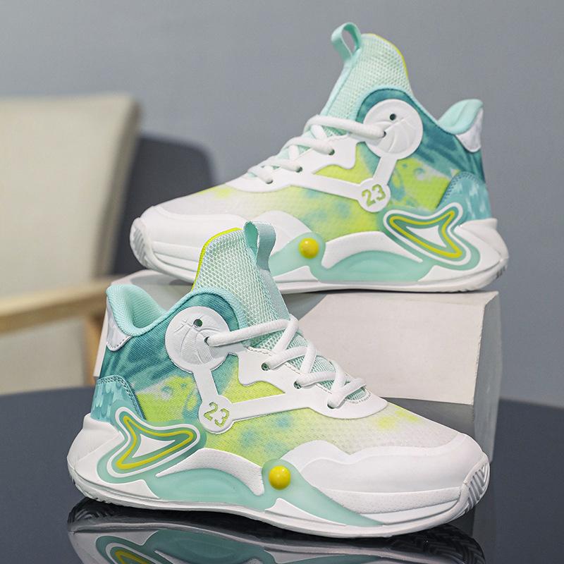 Children's basketball shoes Boys 2025 spring and summer new mesh breathable girls' sports shoes wear-resistant practical non-slip sneakers