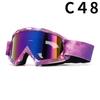 Motorcycle Goggles Water Transfer Off-road Outdoor Riding Sports Glasses Ski Goggles Windproof Glasses