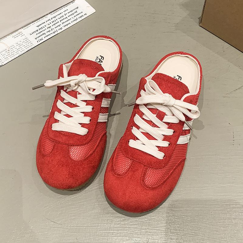 

5805 Модные и повседневные толстые подошвы увеличивают высоту Весна 2025 новые ультралегкие и универсальные спортивные маленькие белые туфли 40 красный