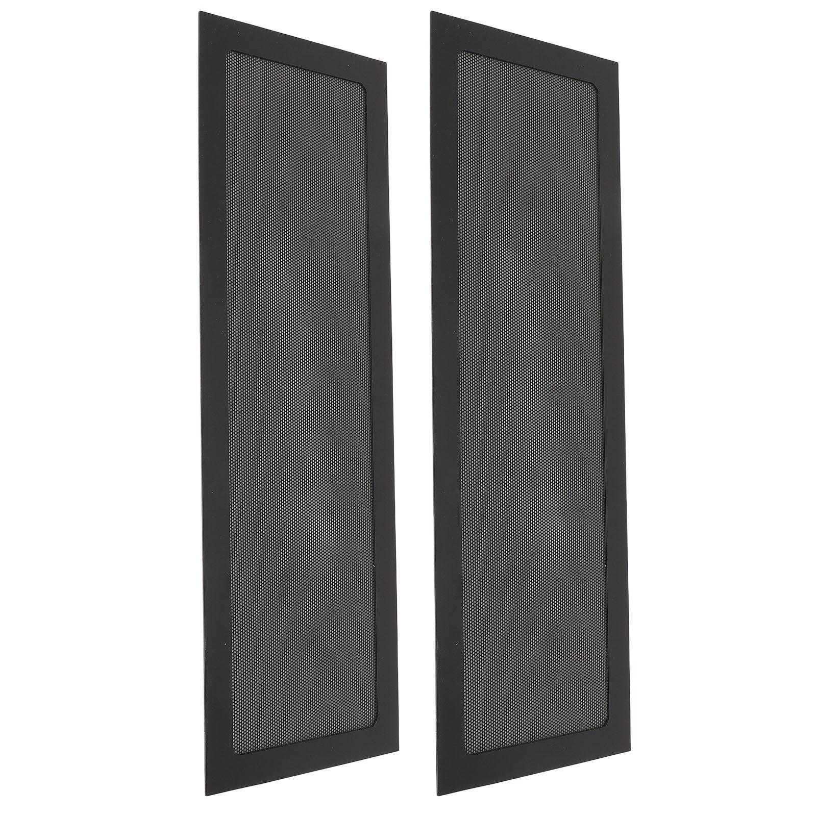 

PC Fan Dust Filter Magnetic Frame Fine Mesh PVC Computer Fan Filter Grills for Computer Cooler Fan PSU 4.72x14.17in 2pcs