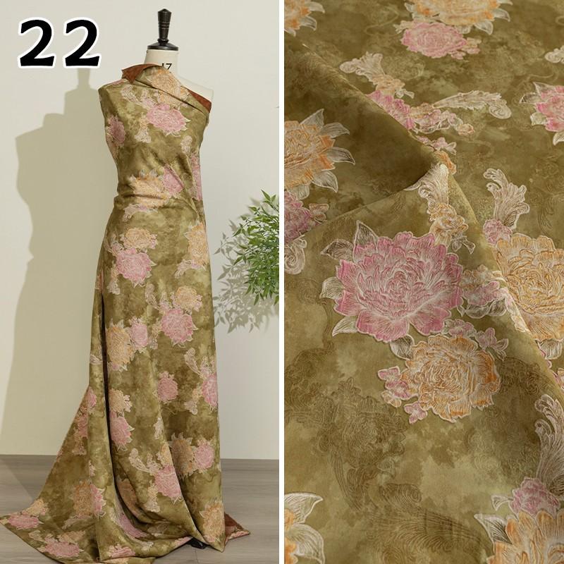 50x143cm Kinesiskt Jacquard Rayontyg Fallande Material För Qipao Cheongsam Hanfu Klänning Jacquardtyg Fickor Klädtillbehör