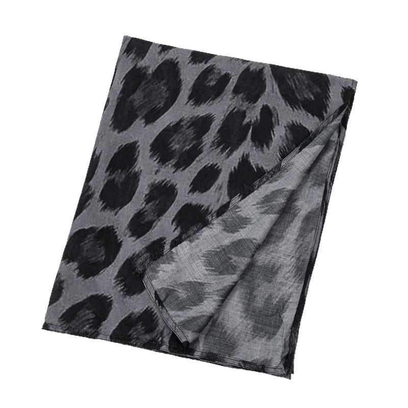 Ins Style Printed Thin Gauze Scarf Personalized All-match Sunscreen Large Shawl Long Women's Headscarf