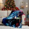 Butterfly Nezuko Fantasy Throws Blanket Flannel Blankets Plush for Couch Bed Gifts for Men Women Travel picnic blanket Christmas fan gifts