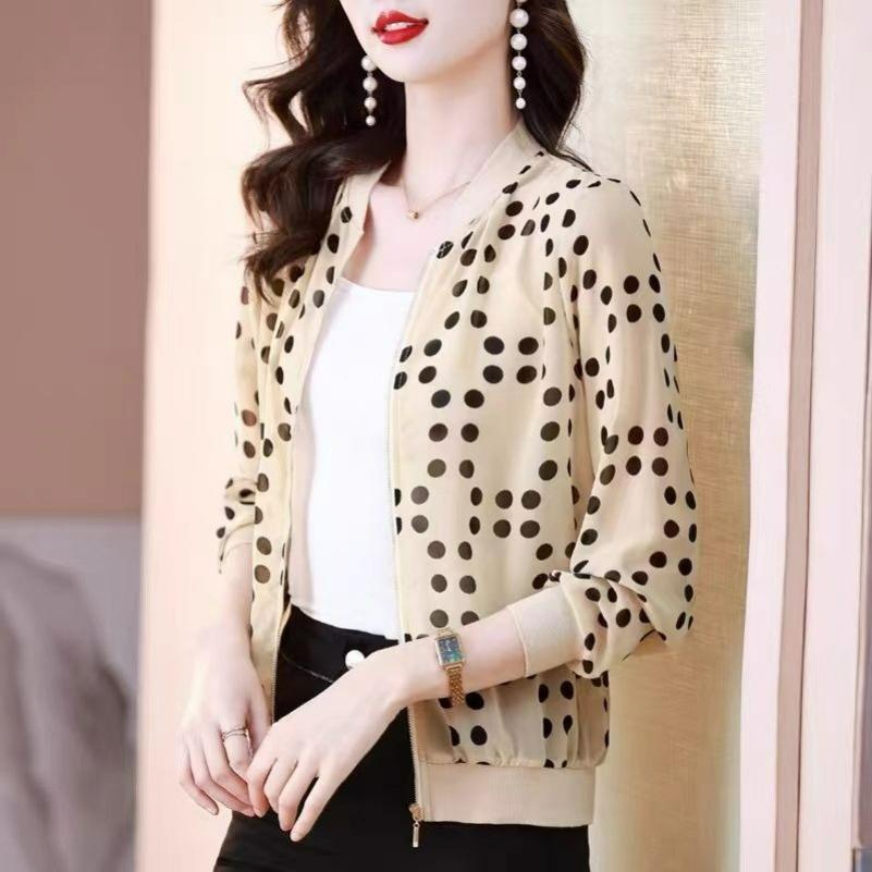 Sommer Sonnenschutzkleidung Damen Lockerer Sommer Kurzjacke Weiblich Mutter Mode Große Größe Western Stil Strickjacke Top